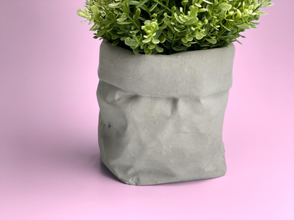 Paper Bag Succulent Planter Pot