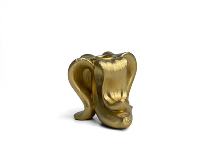 Gold Banana Candle Holder