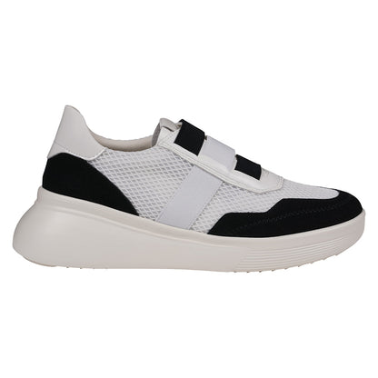 Women's Stefani Black Wedge Sneakers