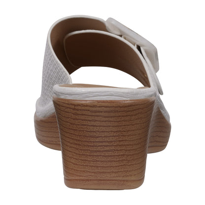 Women's Teri White Wedge Sandals