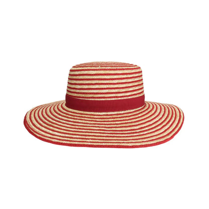 Stripe C.C Boater Sun Hat