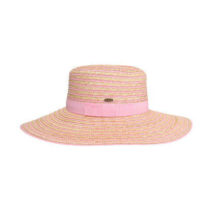 Stripe C.C Boater Sun Hat