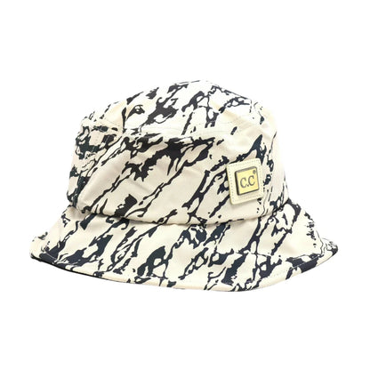 C.C Reflective Geometric Print Bucket Hat