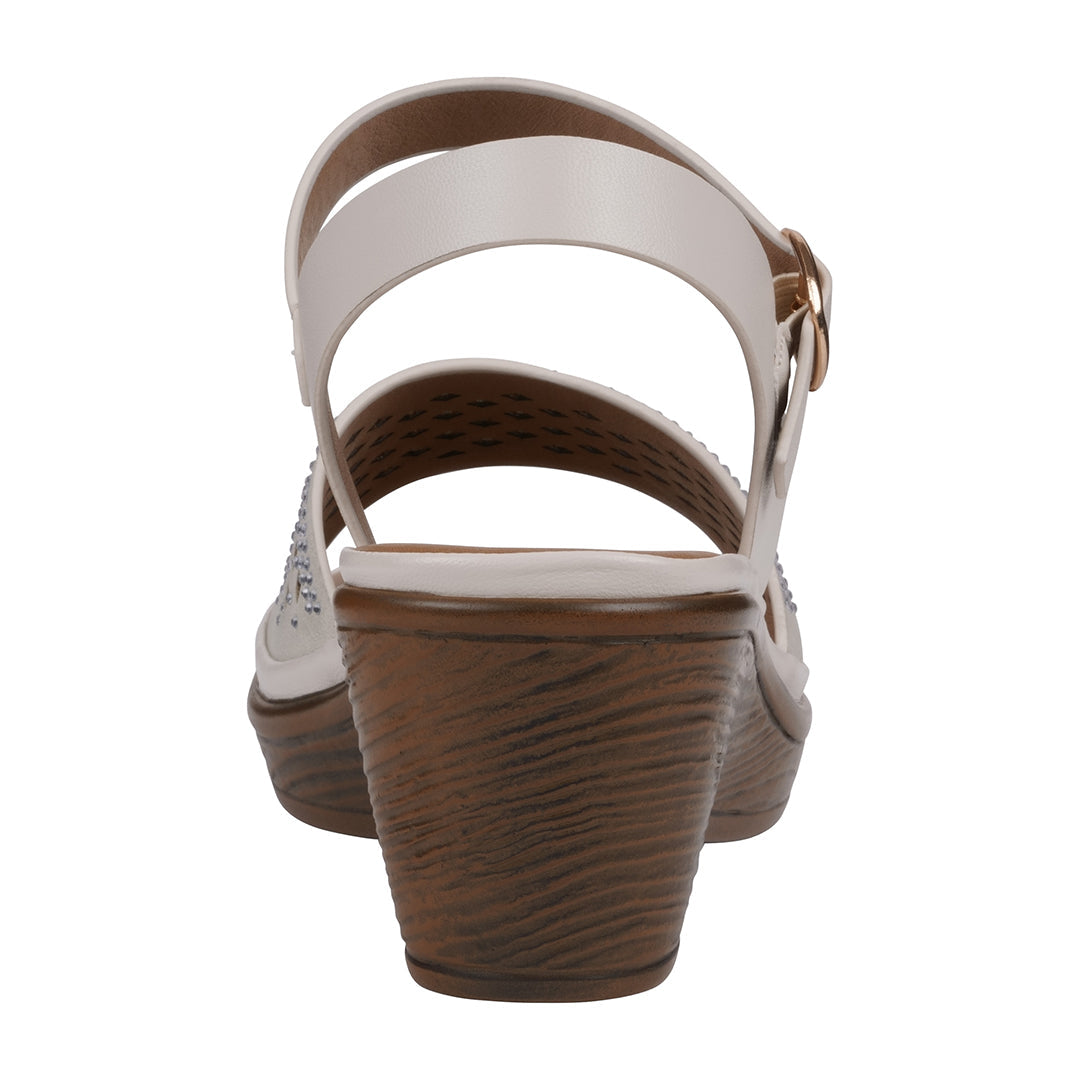 Women's West Ivory Wedge Sandals