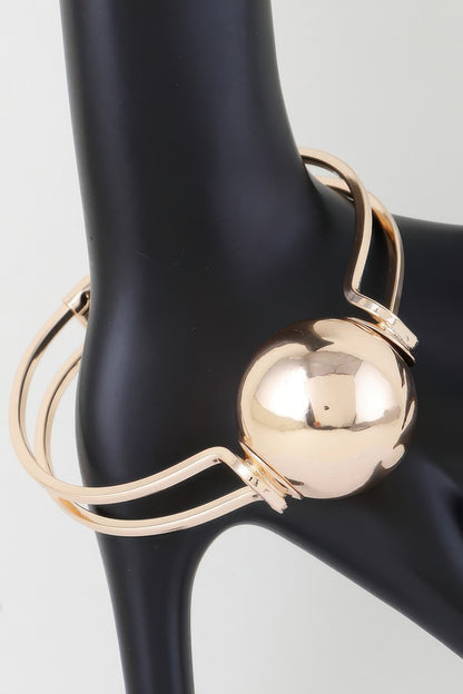 Statement Sphere Cuff Bracelet - All Season Fashion