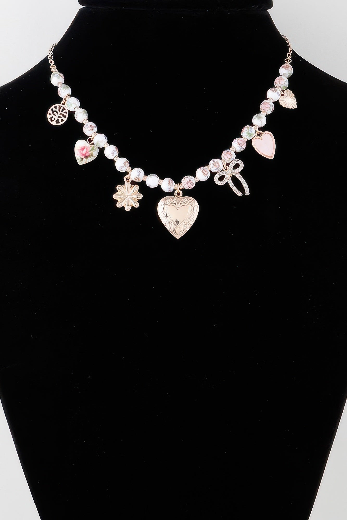 Vintage Heart Charms Necklace - All Season Fashion