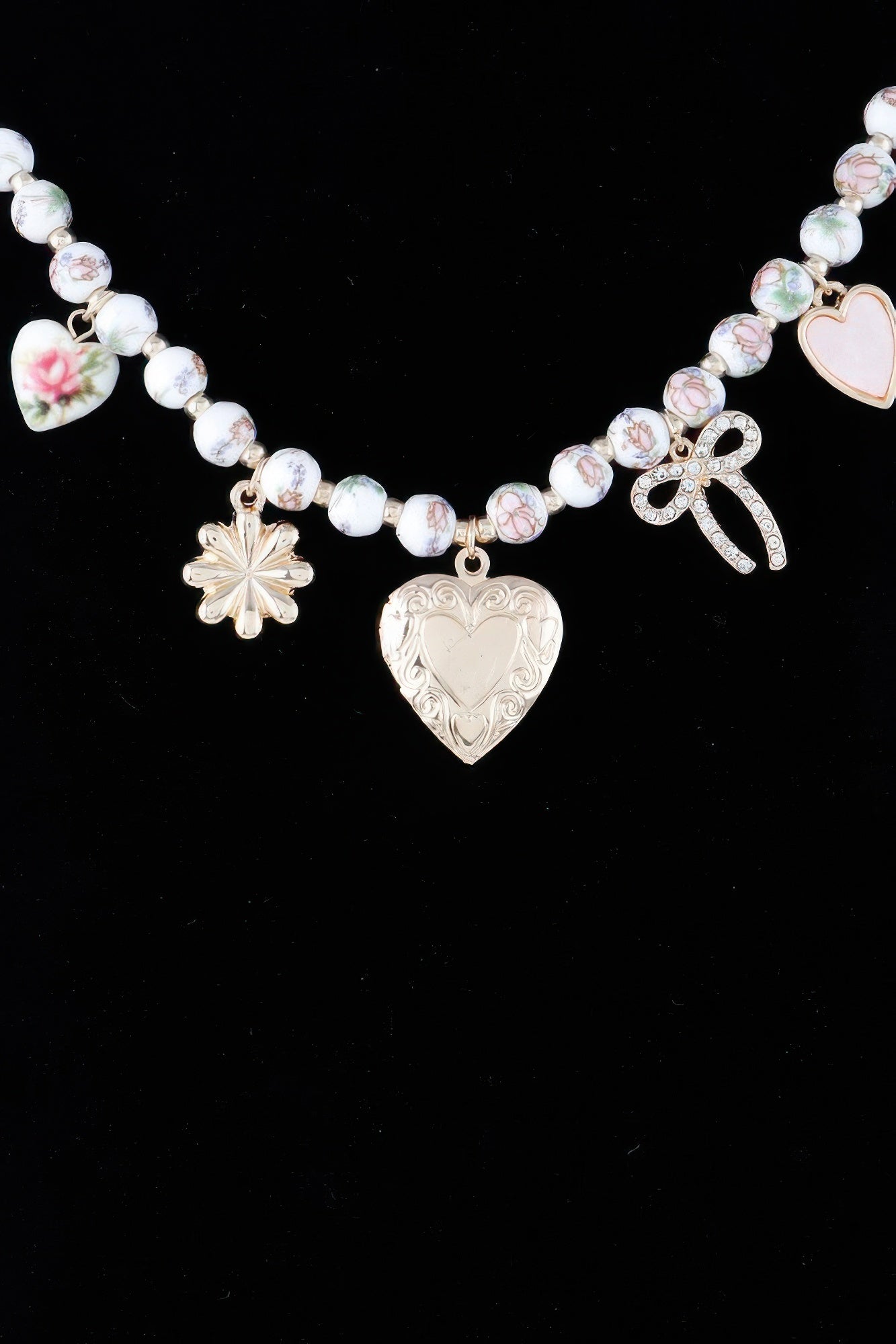 Vintage Heart Charms Necklace - All Season Fashion