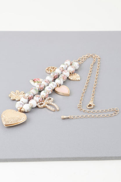 Vintage Heart Charms Necklace - All Season Fashion