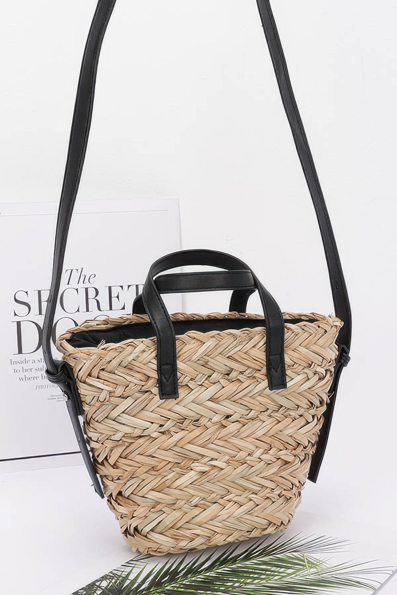 Faux Straw Small Tote Bag - All Season Fashion