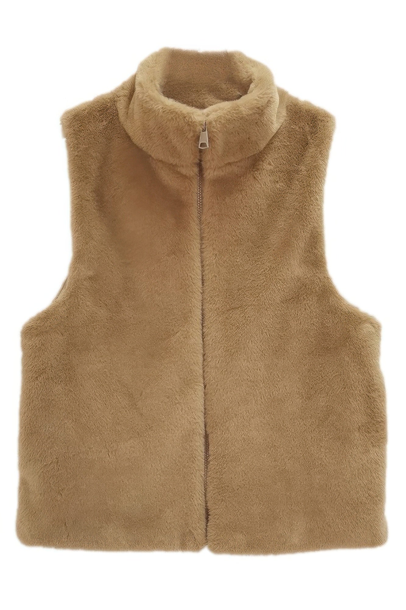 Solid Faux Fur Vest - All Season Fashion