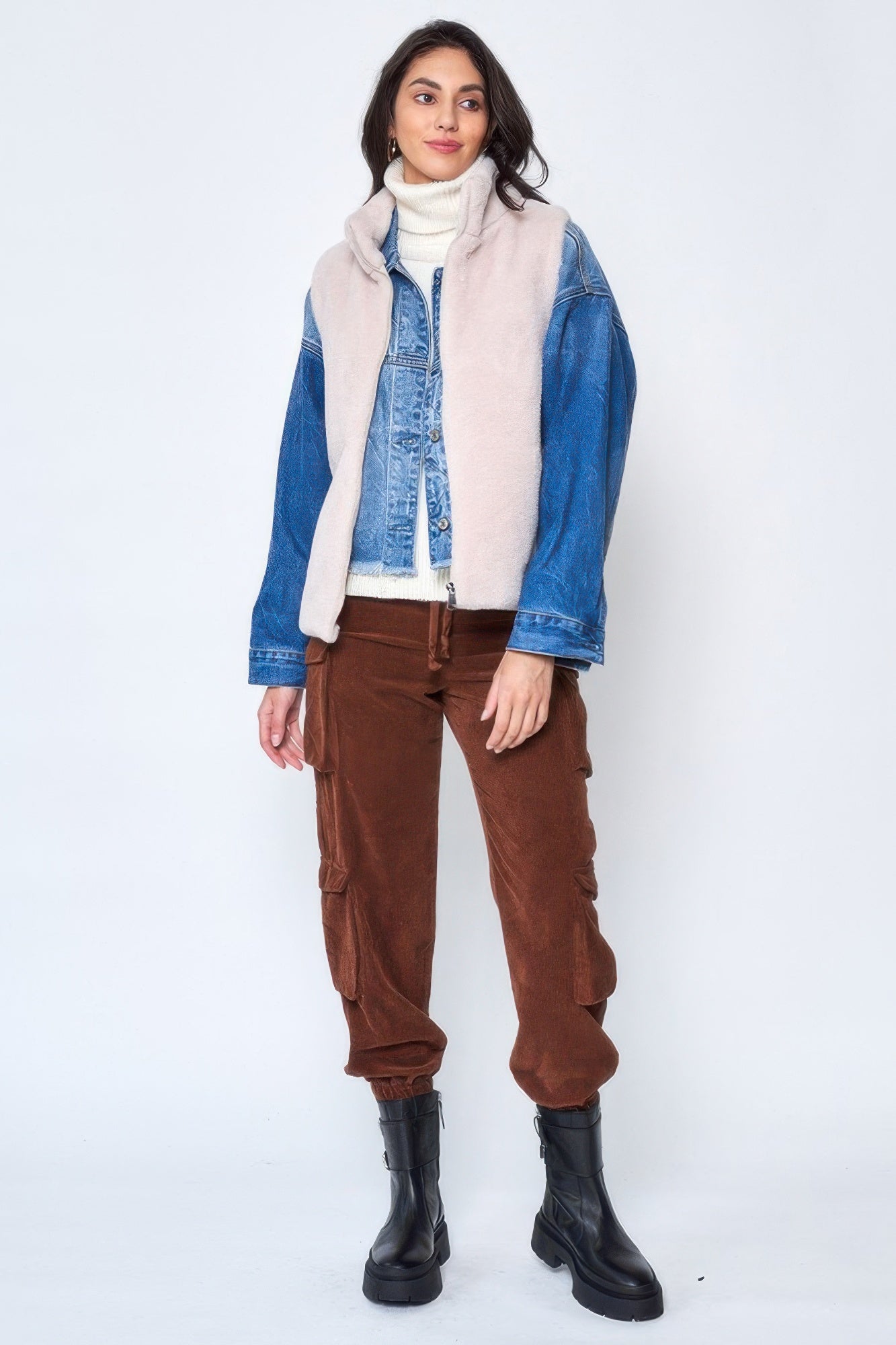 Solid Faux Fur Vest - All Season Fashion