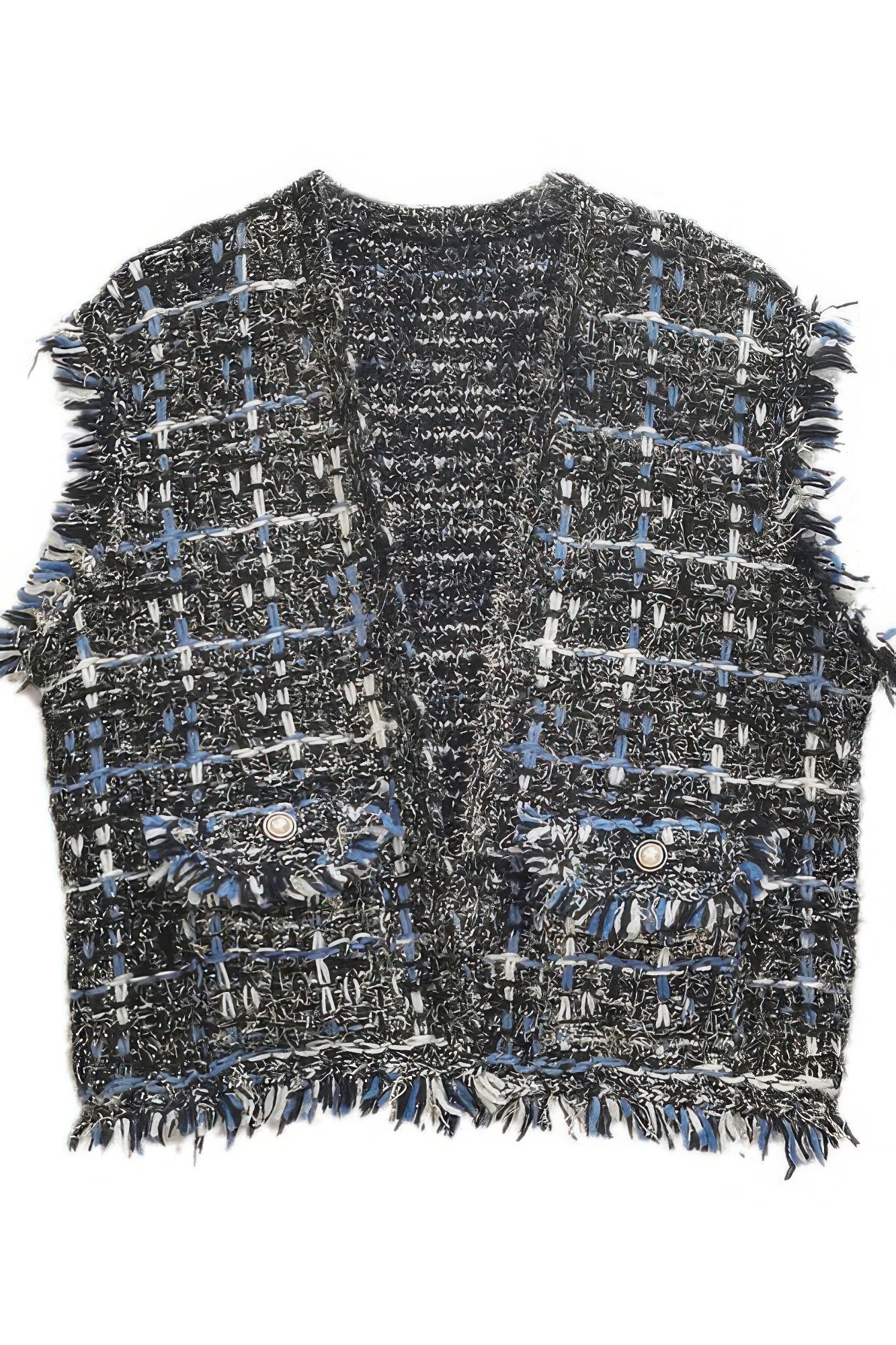 Plaid Tweed Vest - All Season Fashion