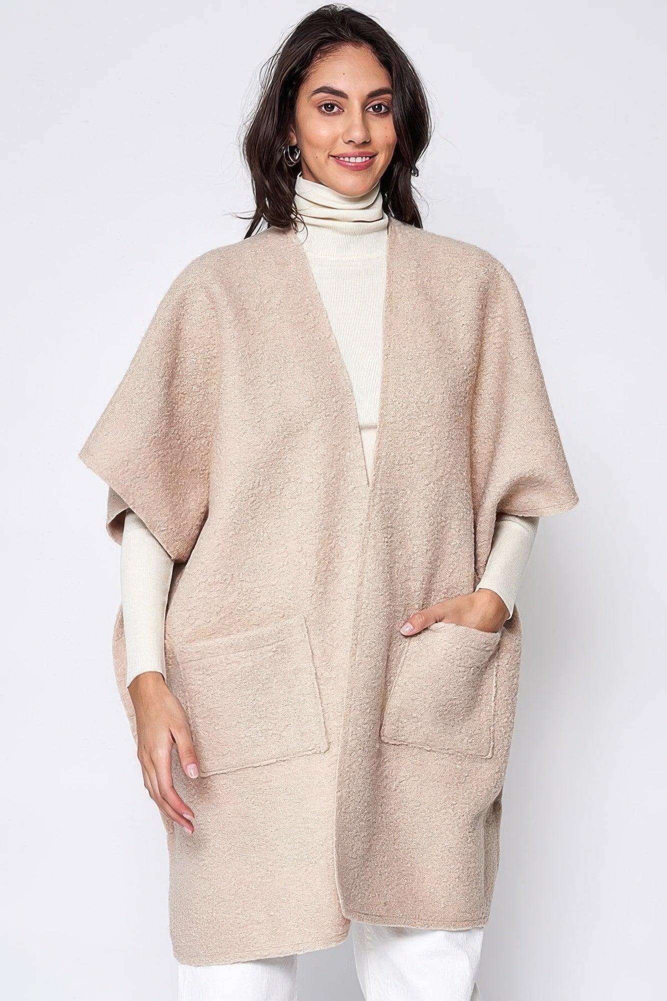 Open Front Pocket Kimono - All Season Fashion