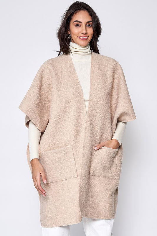 Open Front Pocket Kimono - All Season Fashion