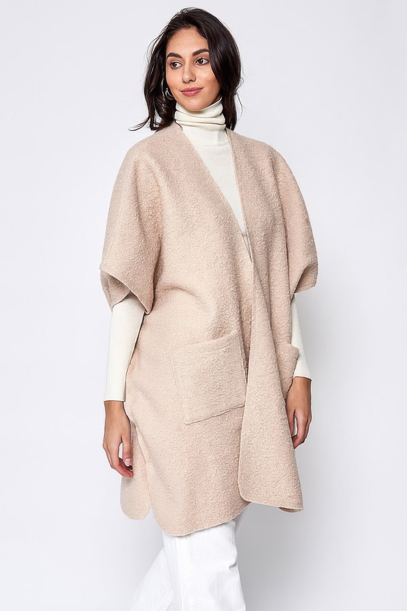 Open Front Pocket Kimono - All Season Fashion