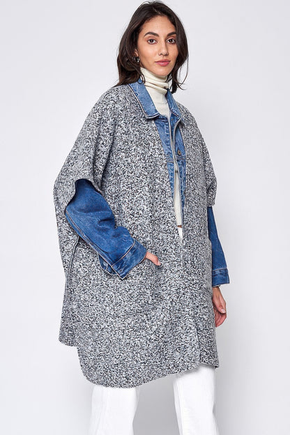 Open Front Pocket Kimono - All Season Fashion