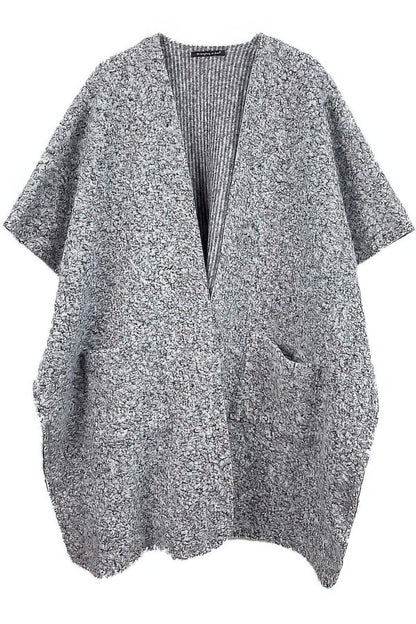Open Front Pocket Kimono - All Season Fashion