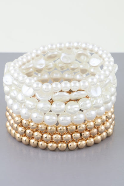 Multi Stone Beaded Bracelet - All Season Fashion
