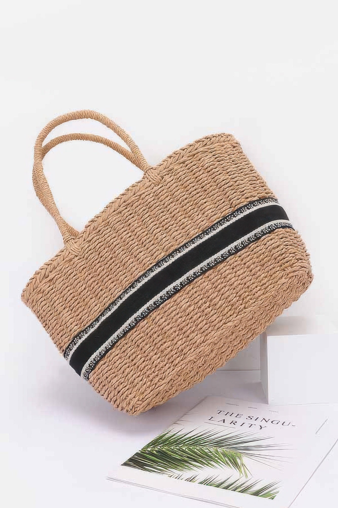 Faux Straw Tote Bag - All Season Fashion