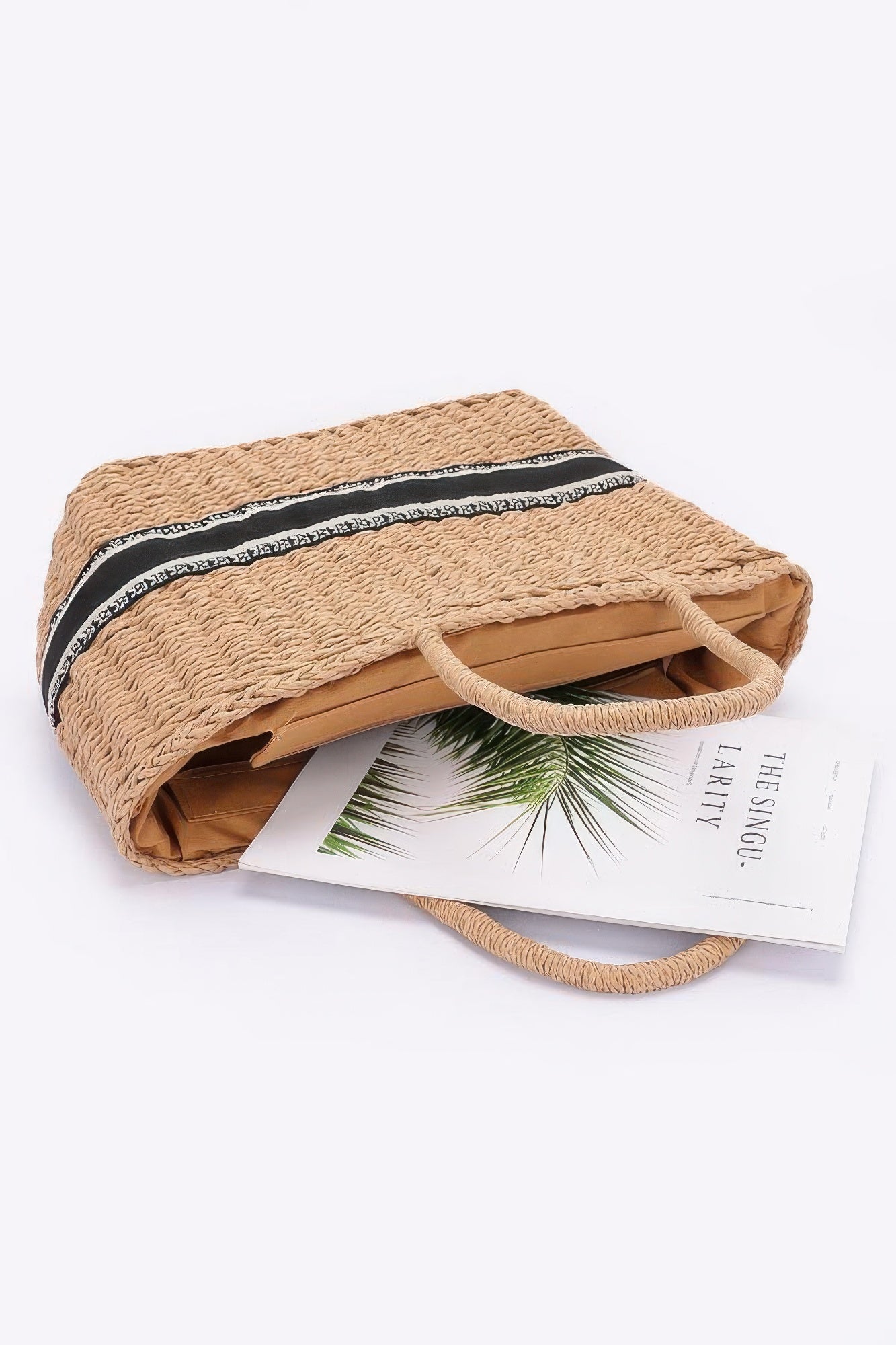 Faux Straw Tote Bag - All Season Fashion