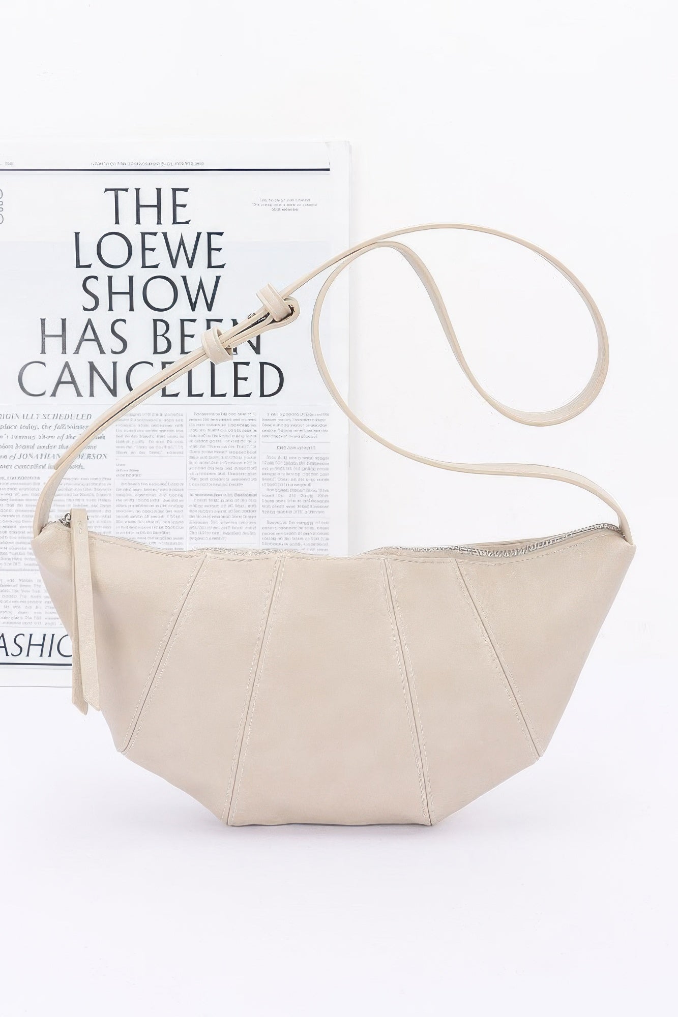 Faux Leather Croissant Bag - All Season Fashion