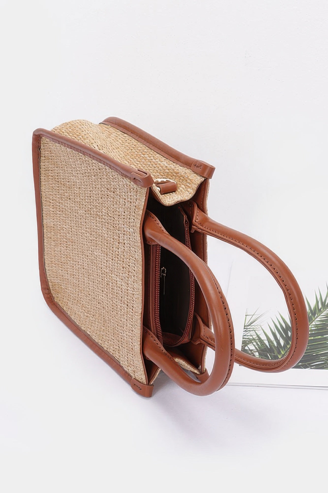 Faux Straw Tote Bag - All Season Fashion