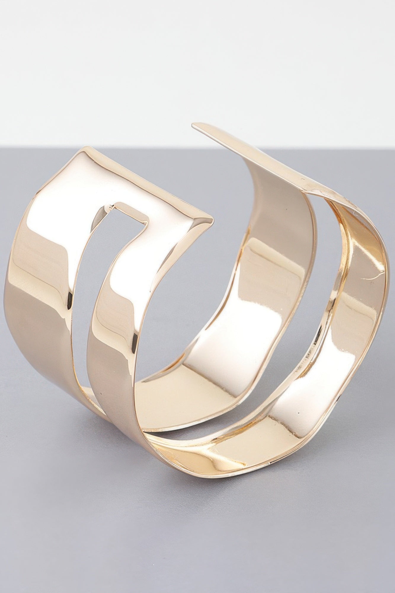 Shiny Double Open Cuff Bracelet - All Season Fashion
