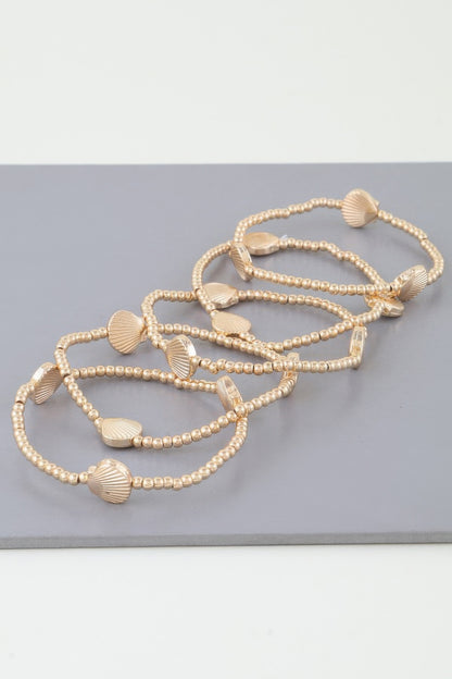 Shiny Seashell Beaded Bracelet - All Season Fashion