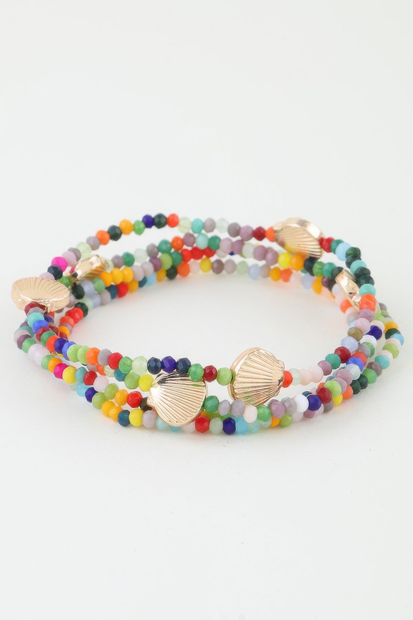 Multi Seashell Beaded Bracelet - All Season Fashion