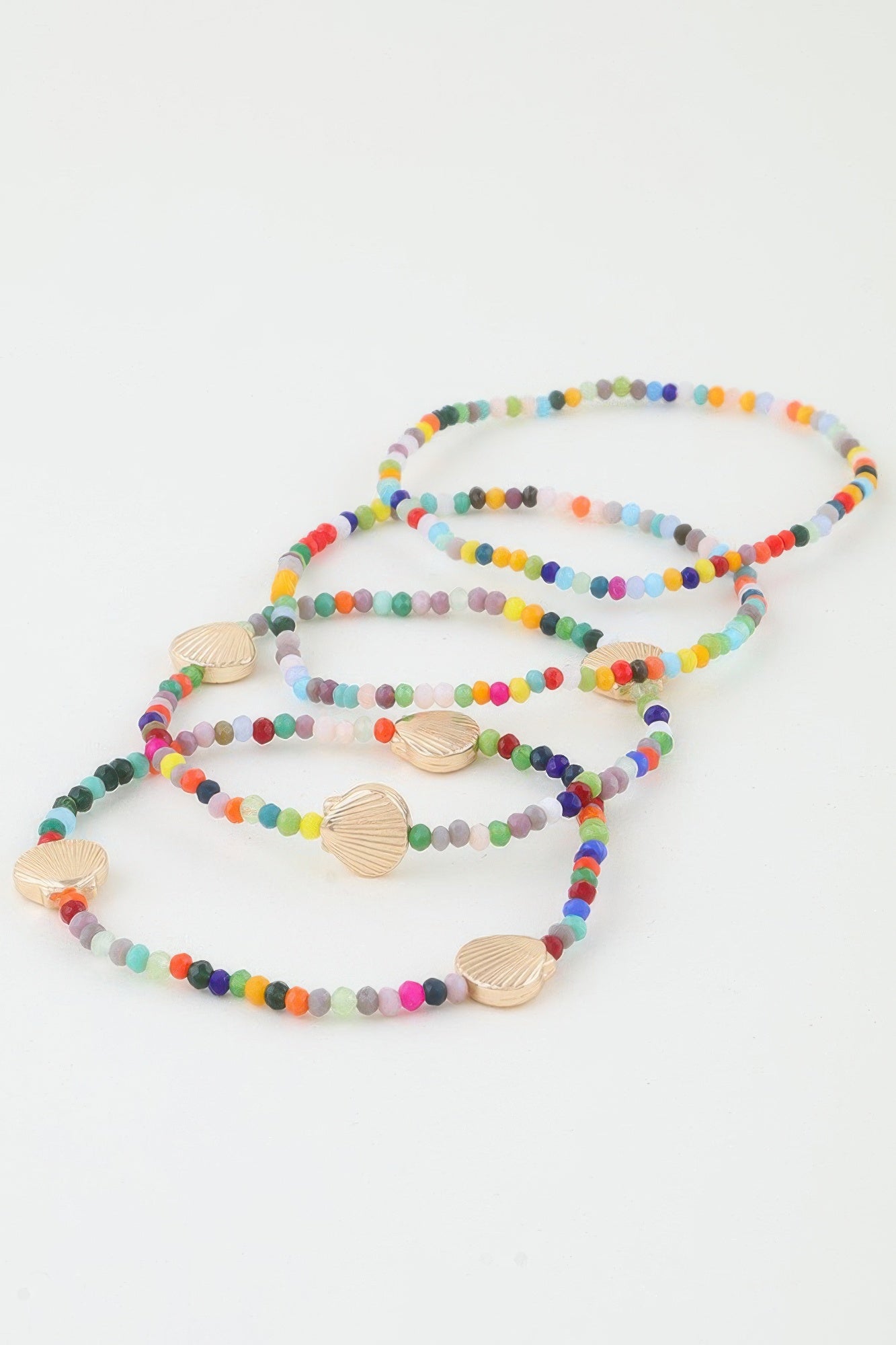 Multi Seashell Beaded Bracelet - All Season Fashion