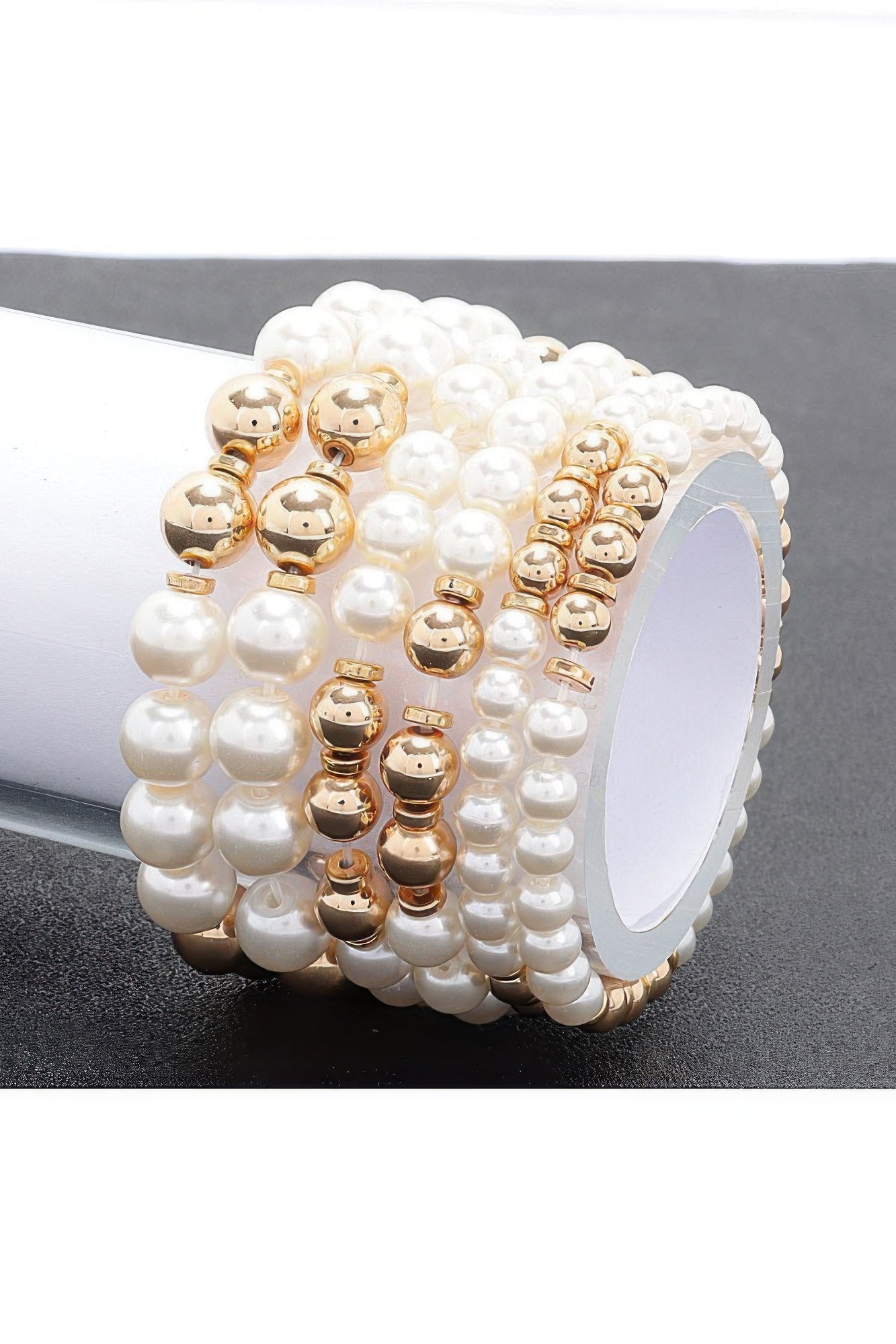 Multi Faux Stretch Bracelet - All Season Fashion