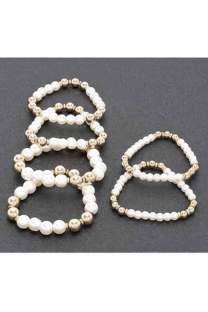 Multi Faux Stretch Bracelet - All Season Fashion