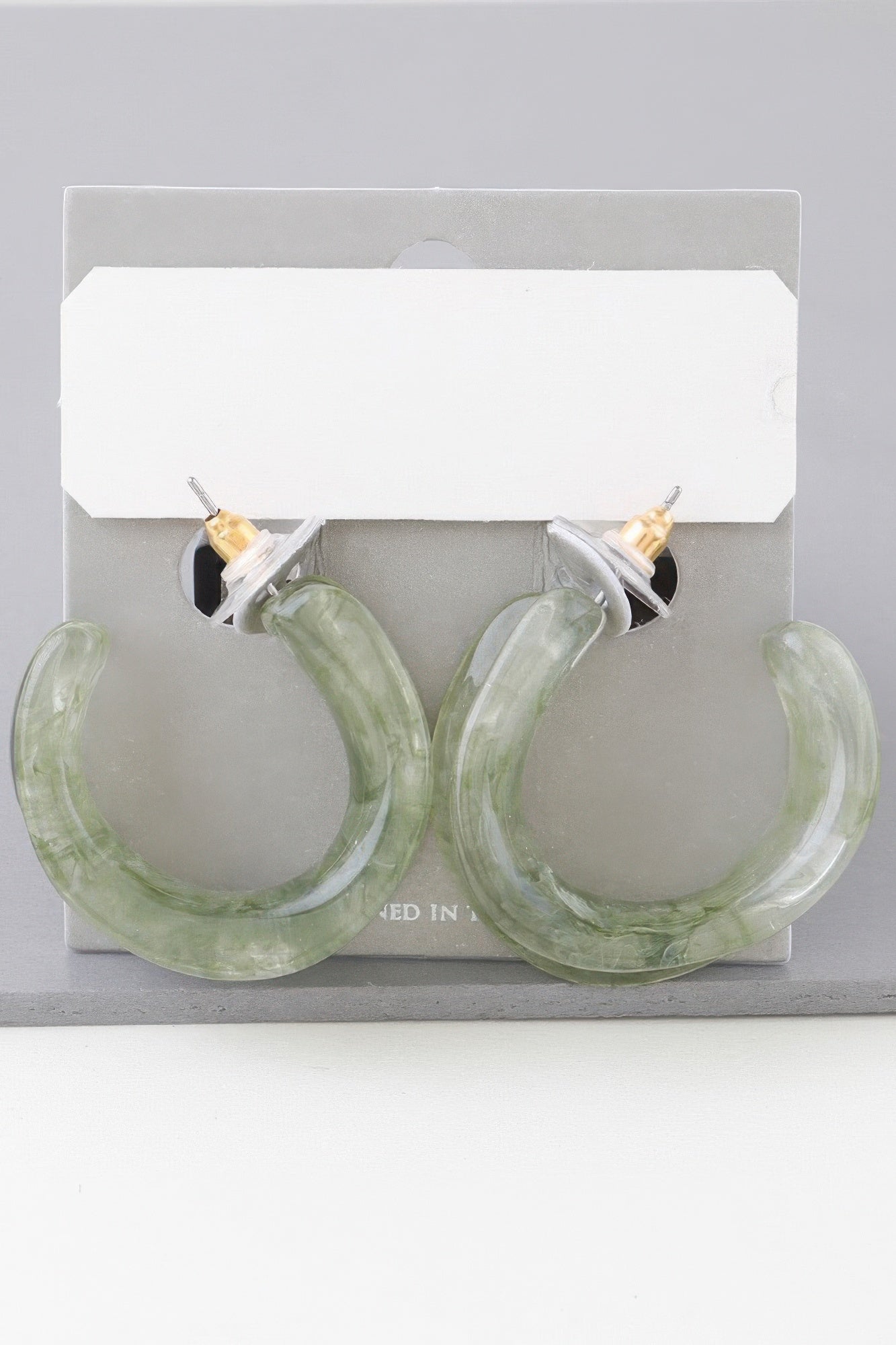 Multi Marble Stone Hoop Earrings - All Season Fashion