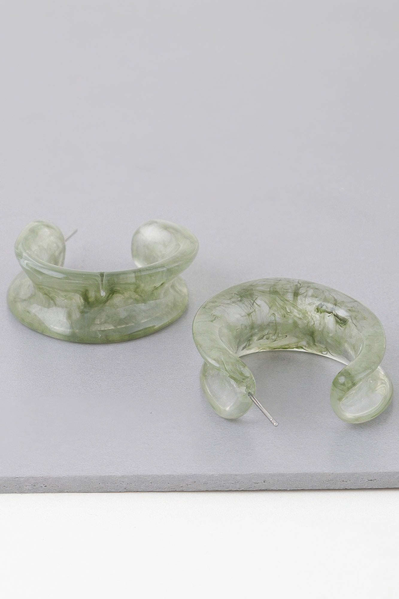 Multi Marble Stone Hoop Earrings - All Season Fashion