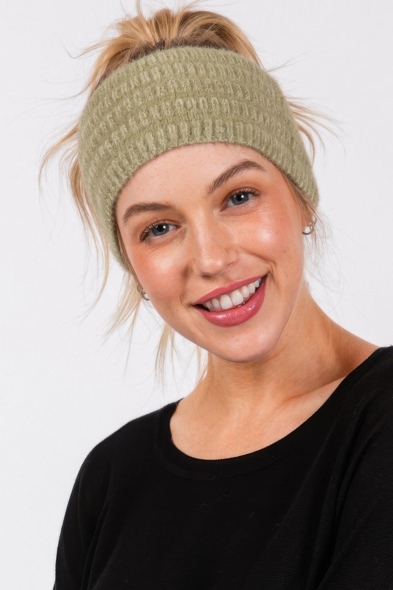 Fuzzy Cable Knit Headband - All Season Fashion