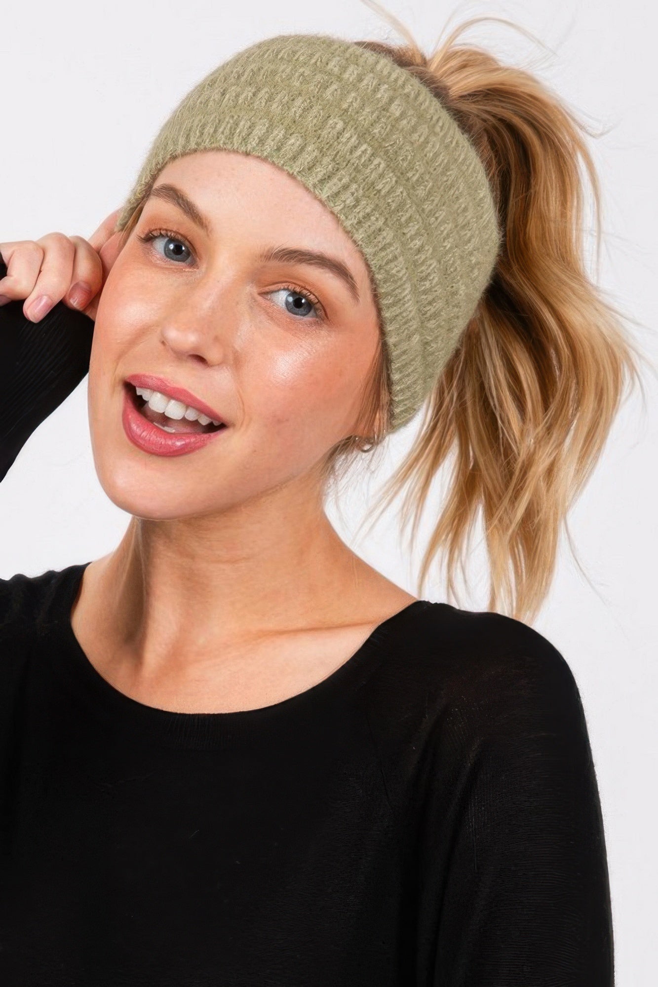 Fuzzy Cable Knit Headband - All Season Fashion