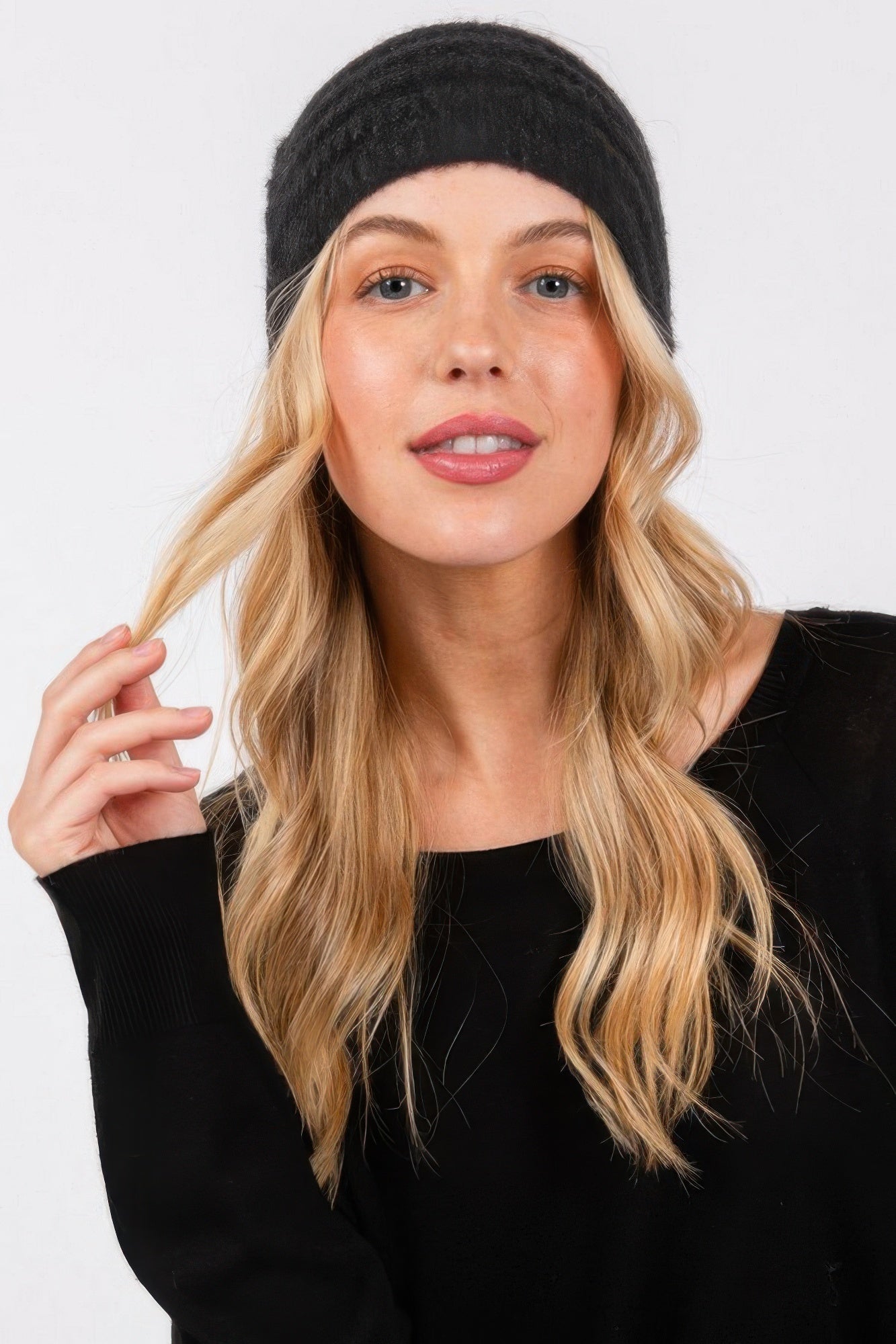 Fuzzy Cable Knit Headband - All Season Fashion