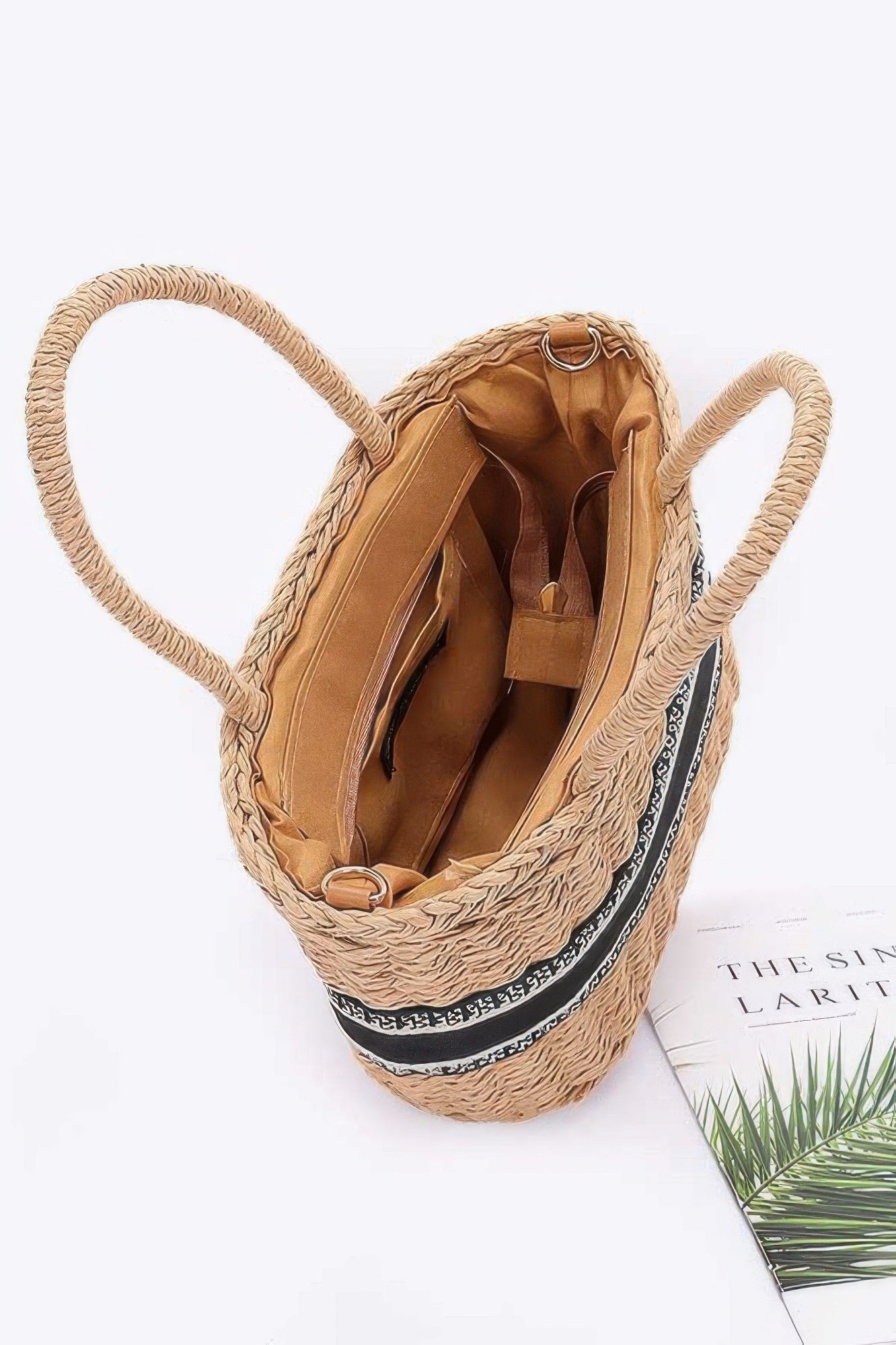 Faux Straw Small Tote Bag - All Season Fashion