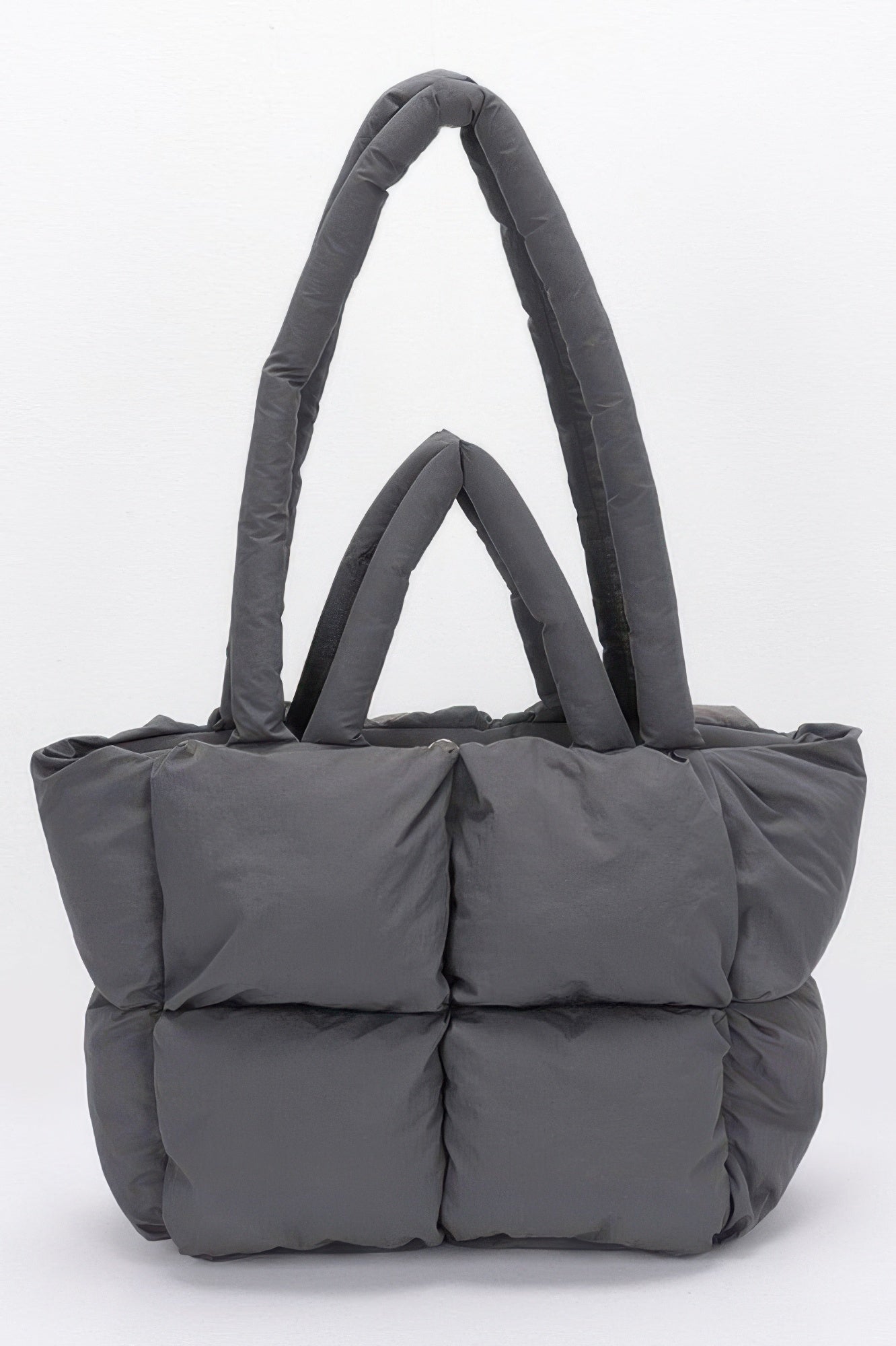 Nylon Quilted Padded Tote Bag - All Season Fashion