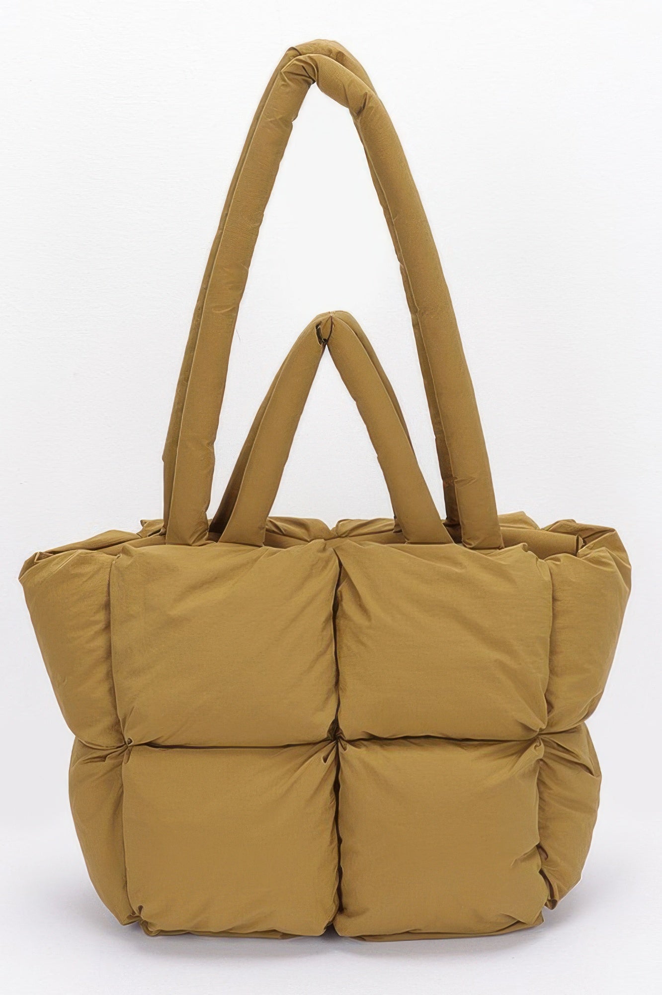 Nylon Quilted Padded Tote Bag - All Season Fashion