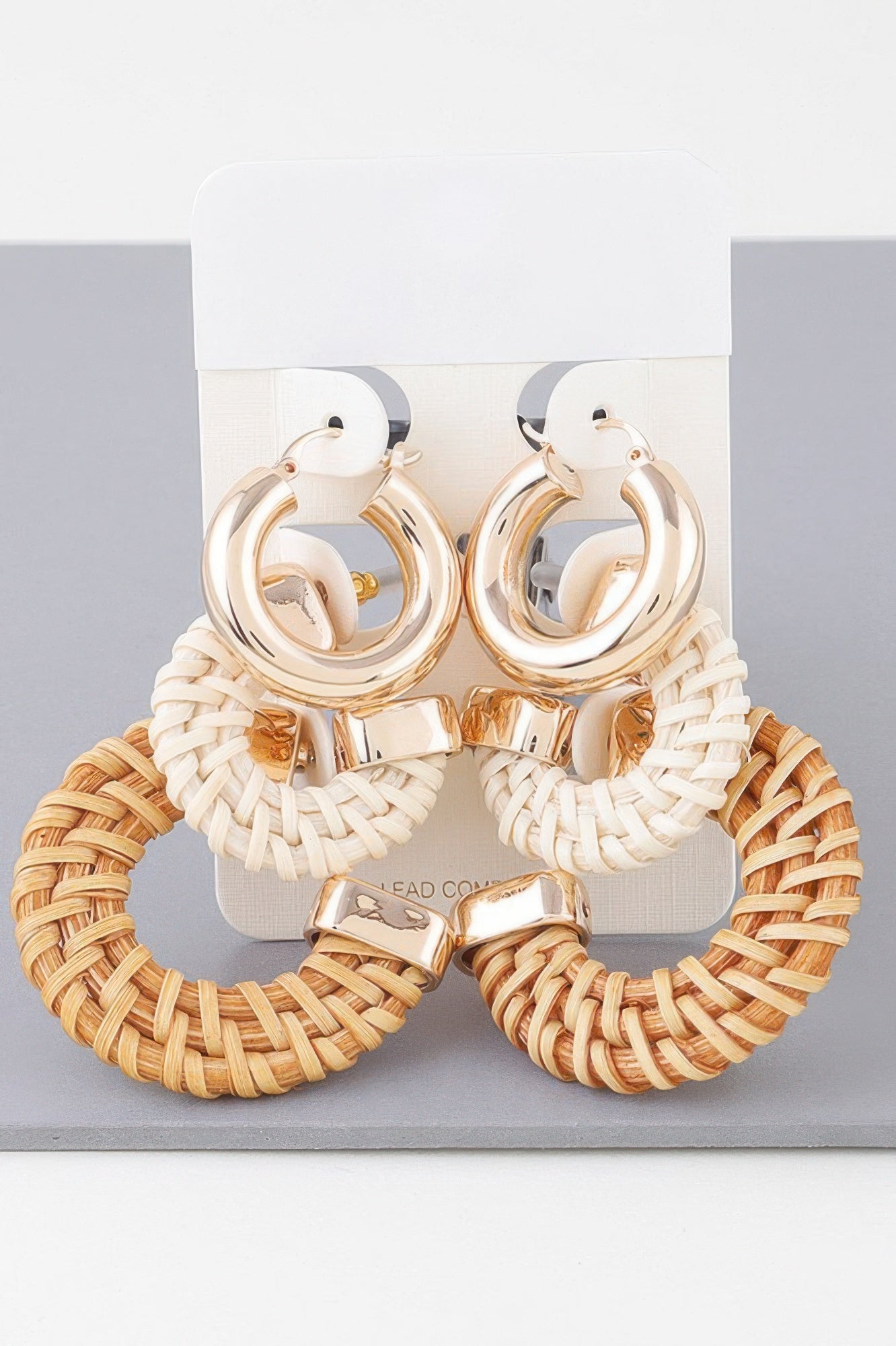Multi Triple Weaved Hoop Earrings Set - All Season Fashion