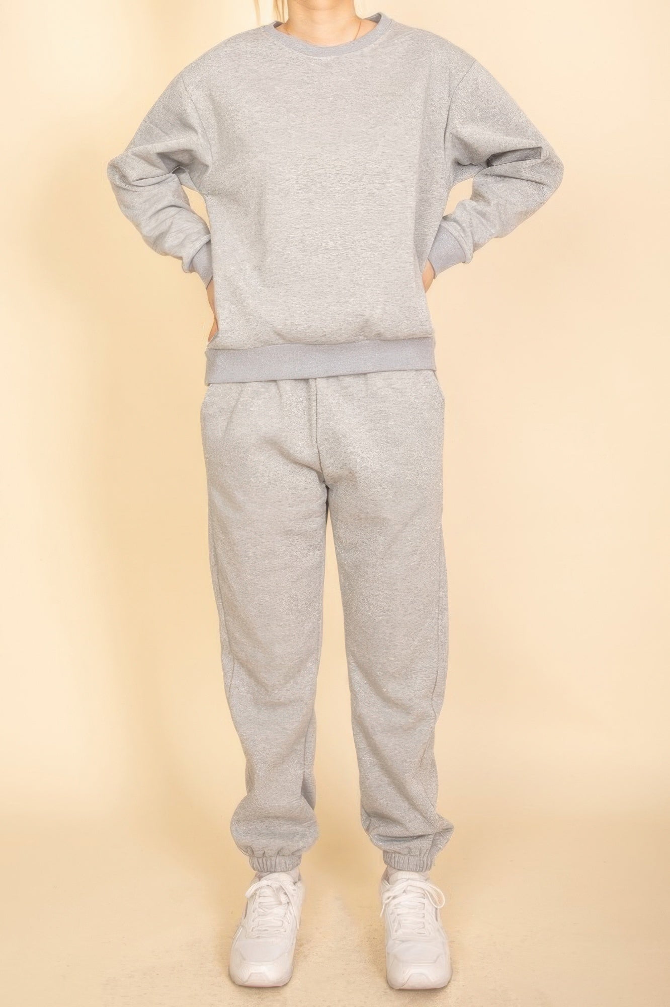 Classic Poly Fleece Crewneck Pullover - All Season Fashion