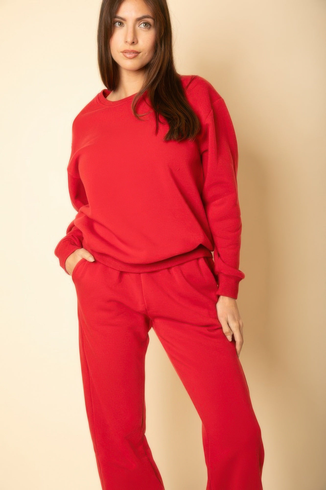 Classic Poly Fleece Crewneck Pullover - All Season Fashion