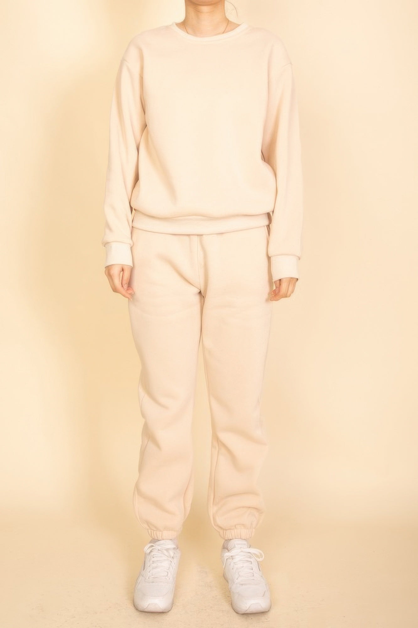 Classic Poly Fleece Crewneck Pullover - All Season Fashion