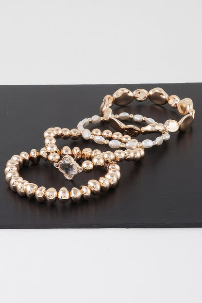 Shimmering Elegance Bracelet Set - All Season Fashion