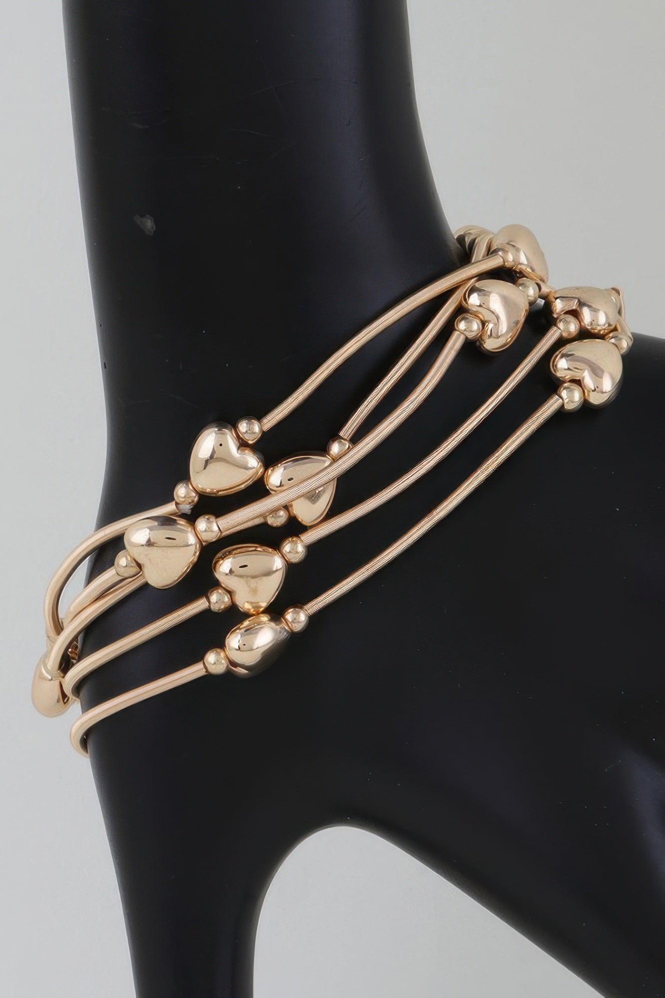 Shiny Heart Tube Beaded Bracelet - All Season Fashion