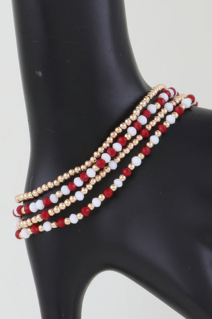 Alternating Stone Beaded Bracelet - All Season Fashion