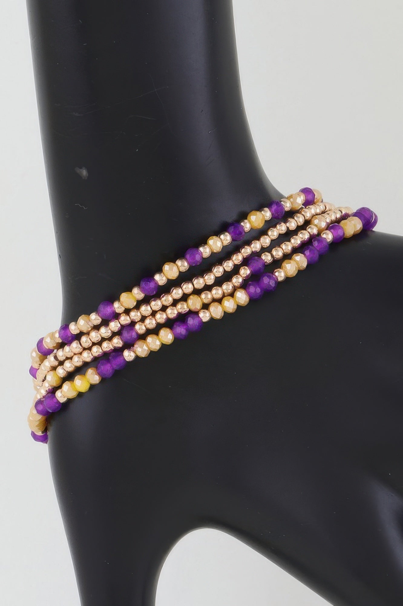 Alternating Stone Beaded Bracelet - All Season Fashion