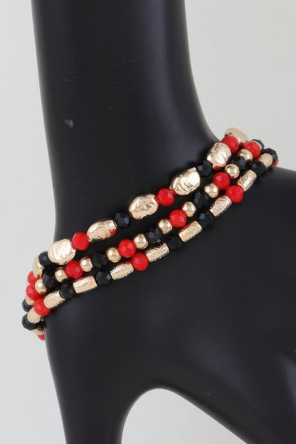 Multi Tone Stone Beaded Bracelet - All Season Fashion