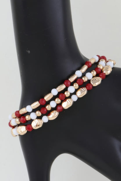 Multi Tone Stone Beaded Bracelet - All Season Fashion